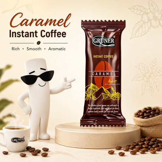 Caramel Instant Coffee Powder 3.5gm sachets (Pack of 50 sachets)