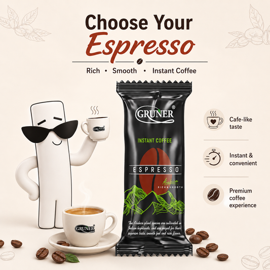 Espresso Instant Coffee Powder  3.5gm sachets (Pack of 50 sachets)